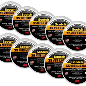 3M 10828-DL-2W 3/4" X 66' White Scotch 35 Professional Electrical Tape