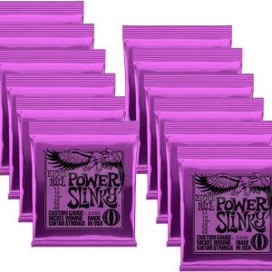 Ernie Ball 2220 Power Slinky Nickel Wound Set Electric Guitar Strings - 12 PACK